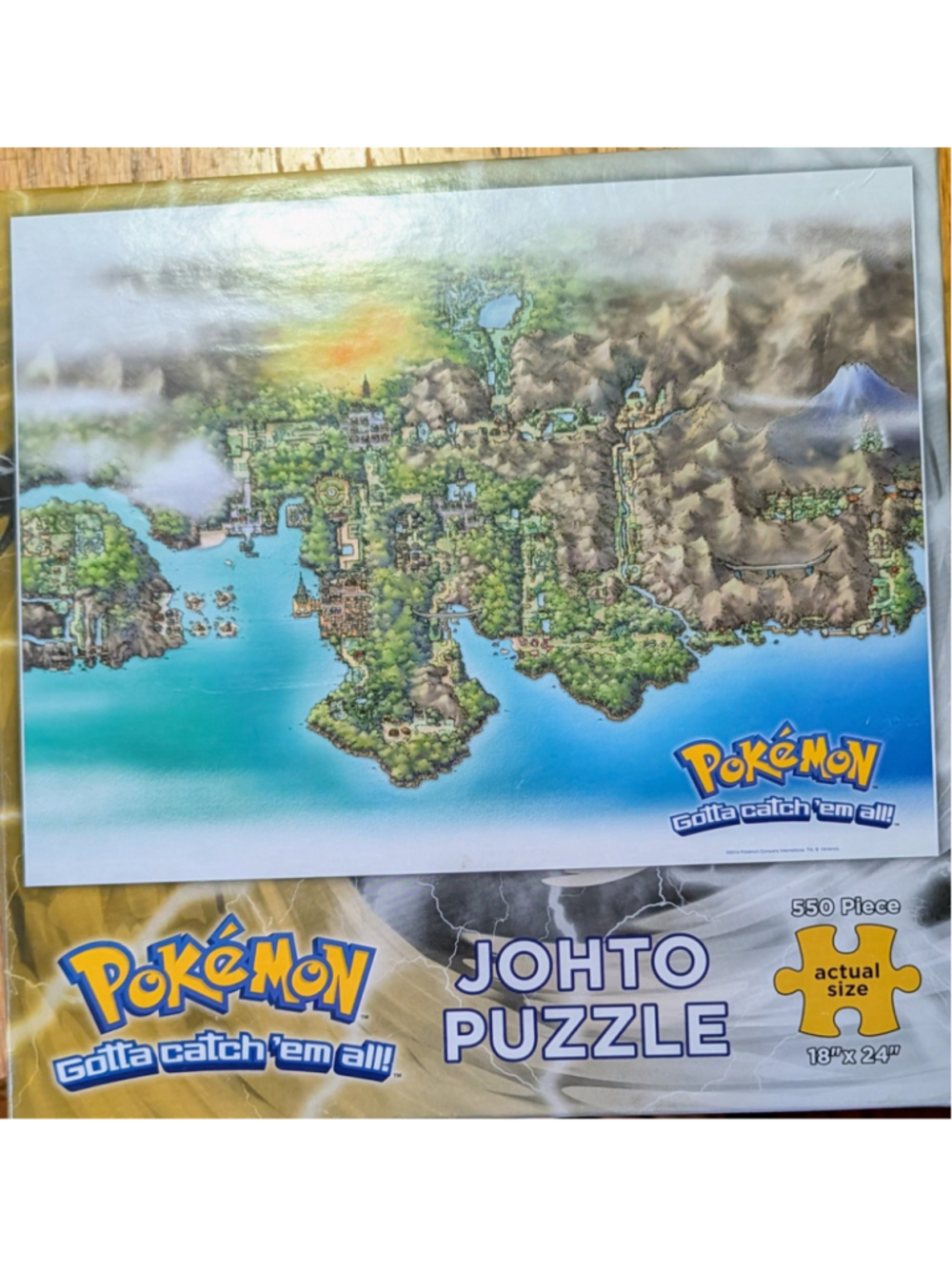 Kids Pokémon Johto 550 Piece Puzzle One Size Green Blue